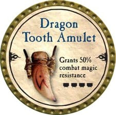 Dragon Tooth Amulet - 2010 (Gold) - C170