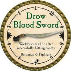 Drow Blood Sword - 2015 (Gold) - C165