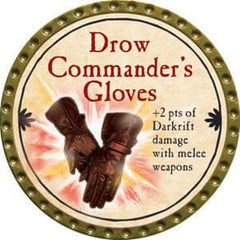Drow Commander's Gloves - 2015 (Gold) - C37