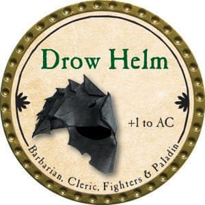 Drow Helm - 2015 (Gold) - C165