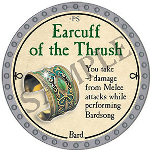 Earcuff of the Thrush - 2024 (Platinum) - C144