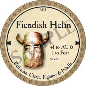Fiendish Helm - 2020 (Gold) - C37