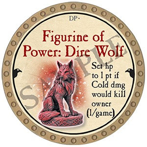 Figurine of Power: Dire Wolf - 2025 (Gold) - C144