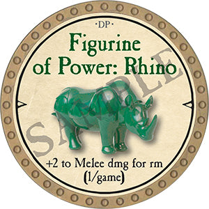 Figurine of Power: Rhino - 2021 (Gold) - C184