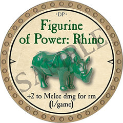 Figurine of Power: Rhino - 2021 (Gold) - C170