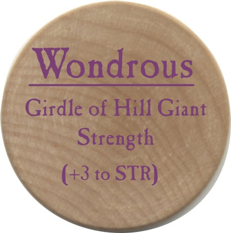 Girdle of Hill Giant Strength - 2006 (Wooden) - C37