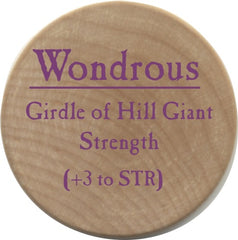 Girdle of Hill Giant Strength - 2006 (Wooden) - C37