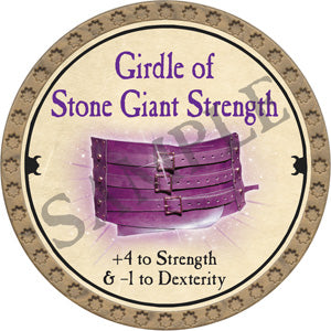 Girdle of Stone Giant Strength - 2018 (Gold) - C26