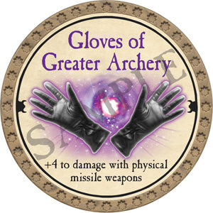 Gloves of Greater Archery - 2018 (Gold) - C132 – Trent Tokens