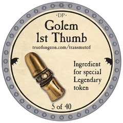 Golem 1st Thumb - 2026 (Platinum) - C189