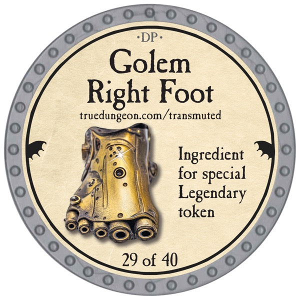 Golem Right Foot - 2026 (Platinum) - C201