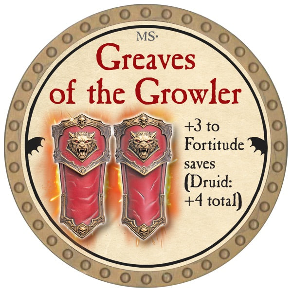 Greaves of the Growler - 2026 (Gold) - R
