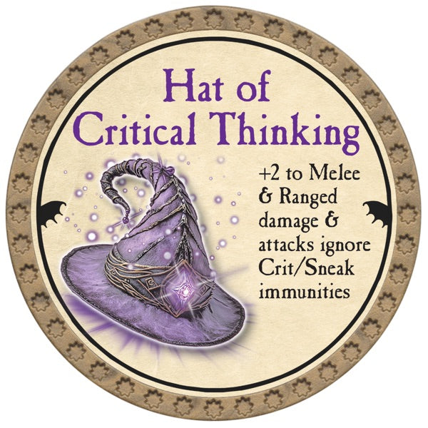 Hat of Critical Thinking - 2026 (Gold) - C37