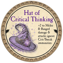 Hat of Critical Thinking - 2026 (Gold) - C37