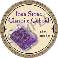 Ioun Stone Charoite Cuboid - 2021 (Gold) - C157