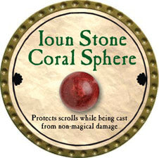 Ioun Stone Coral Sphere - 2011 (Gold) - C214