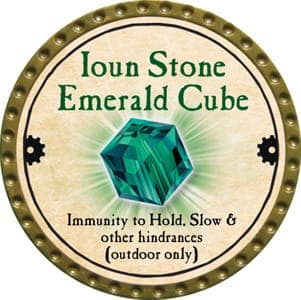Ioun Stone Emerald Cube - 2013 (Gold) - C214