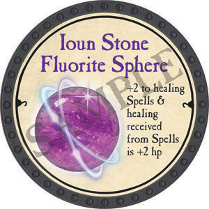 Ioun Stone Fluorite Sphere - 2022 (Onyx) - C134