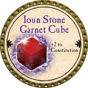 Ioun Stone Garnet Cube - 2015 (Gold) - C26