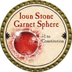 Ioun Stone Garnet Sphere - 2015 (Gold) - C164