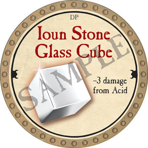 Ioun Stone Glass Cube - 2018 (Gold) - C17
