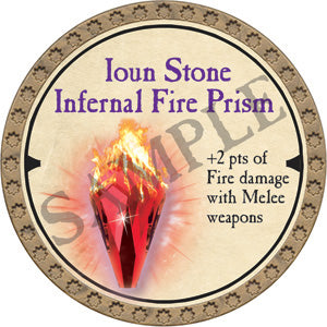 Ioun Stone Infernal Fire Prism - 2019 (Gold) - C170
