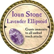 Ioun Stone Lavender Ellipsoid - 2007 (Gold) - C214