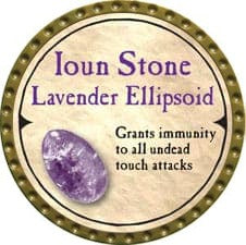 Ioun Stone Lavender Ellipsoid - 2007 (Gold) - C26