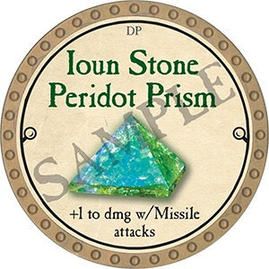Ioun Stone Peridot Prism - 2023 (Gold) - C134