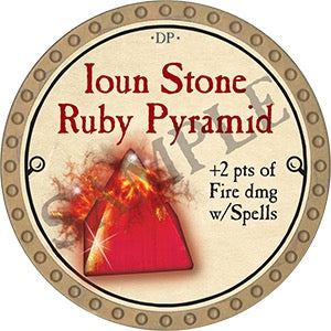 Ioun Stone Ruby Pyramid - 2023 (Gold) - C210