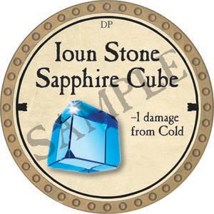 Ioun Stone Sapphire Cube - 2020 (Gold) - C37