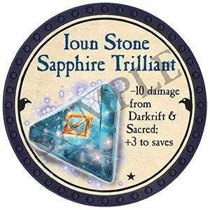 Ioun Stone Sapphire Trilliant - 2025 (Blue) - T – Trent Tokens