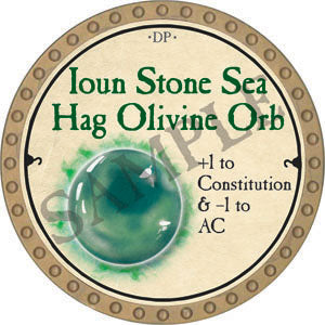Ioun Stone Sea Hag Olivine Orb - 2022 (Gold) - C37