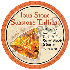 Ioun Stone Sunstone Trilliant - 2025 (Orange) – Trent Tokens