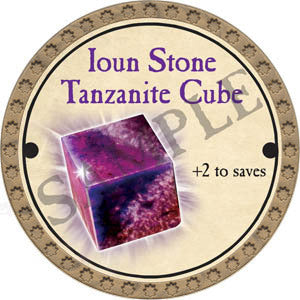 Ioun Stone Tanzanite Cube - 2017 (Gold) - C157