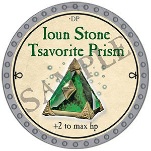 Ioun Stone Tsavorite Prism - 2024 (Platinum) - C37