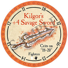 Kilgor's +4 Savage Sword - 2024 (Orange) - C164