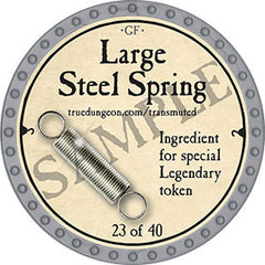 Large Steel Spring - 2022 (Platinum) - C158