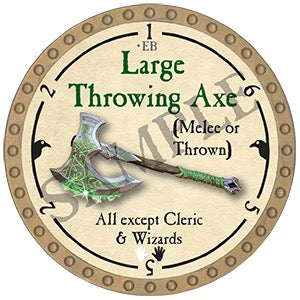 Large Throwing Axe - 2025 (Gold) - C144