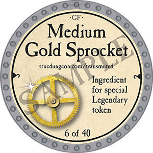 Medium Gold Sprocket - 2022 (Platinum) - C158