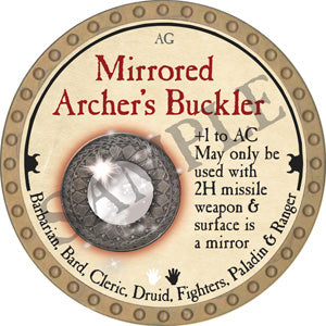 Mirrored Archer's Buckler - 2018 (Gold) - C189