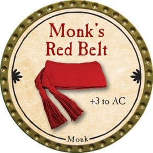 Monk's Red Belt - 2015 (Gold) - C132