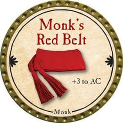 Monk's Red Belt - 2015 (Gold) - C132
