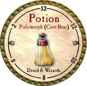 Potion Polymorph (Cave Bear) - 2012 (Gold) - C139 – Trent Tokens
