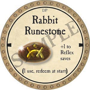 Rabbit Runestone - 2020 (Gold) - C37