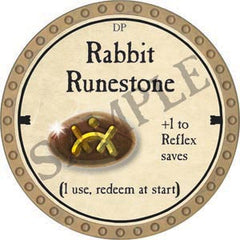 Rabbit Runestone - 2020 (Gold) - C37