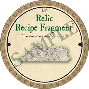Relic Recipe Fragment 2 - 2019 (Gold) - C166