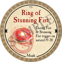 Ring of Stunning Fist - 2018 (Gold) - C189