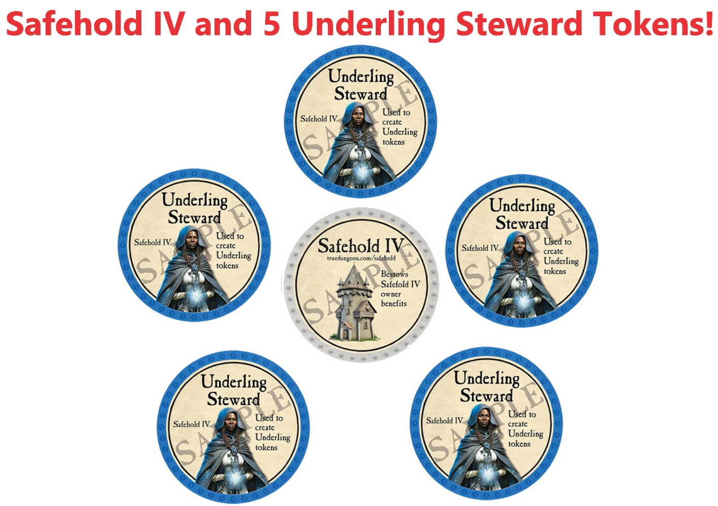 Safehold IV and Underling Steward Set (6 Tokens)