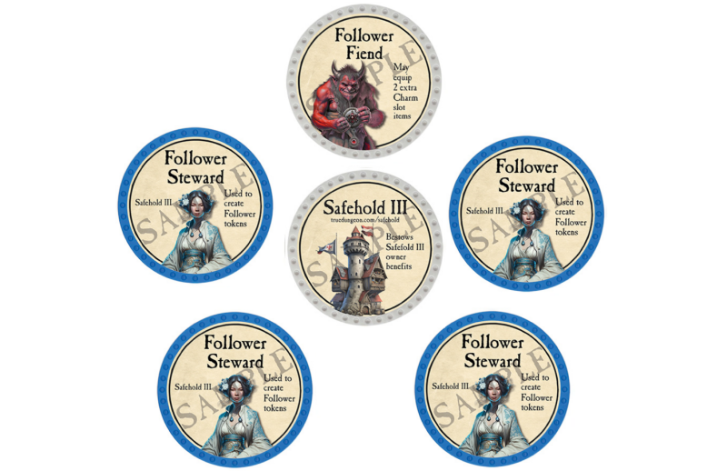 Safehold III, Follower Fiend, & Follower Steward Set (6 Tokens) - C203
